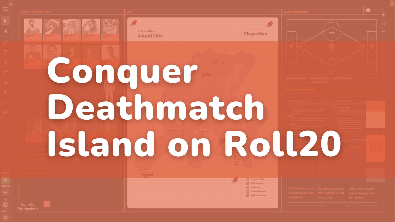 Conquer Deathmatch Island on Roll20