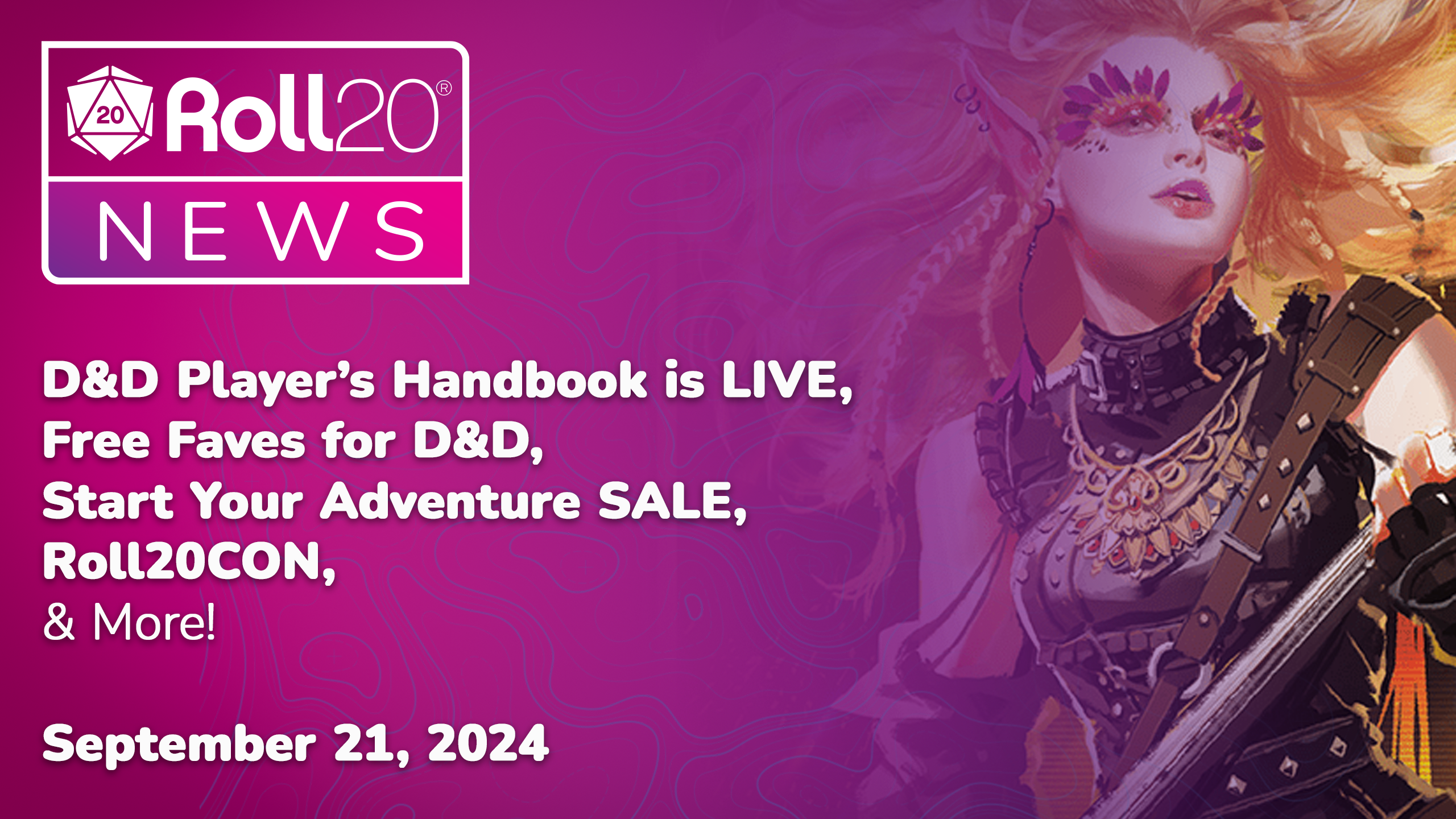 D&D Player’s Handbook is LIVE, Free Faves for D&D, Start Your Adventure SALE, Roll20CON, & More!