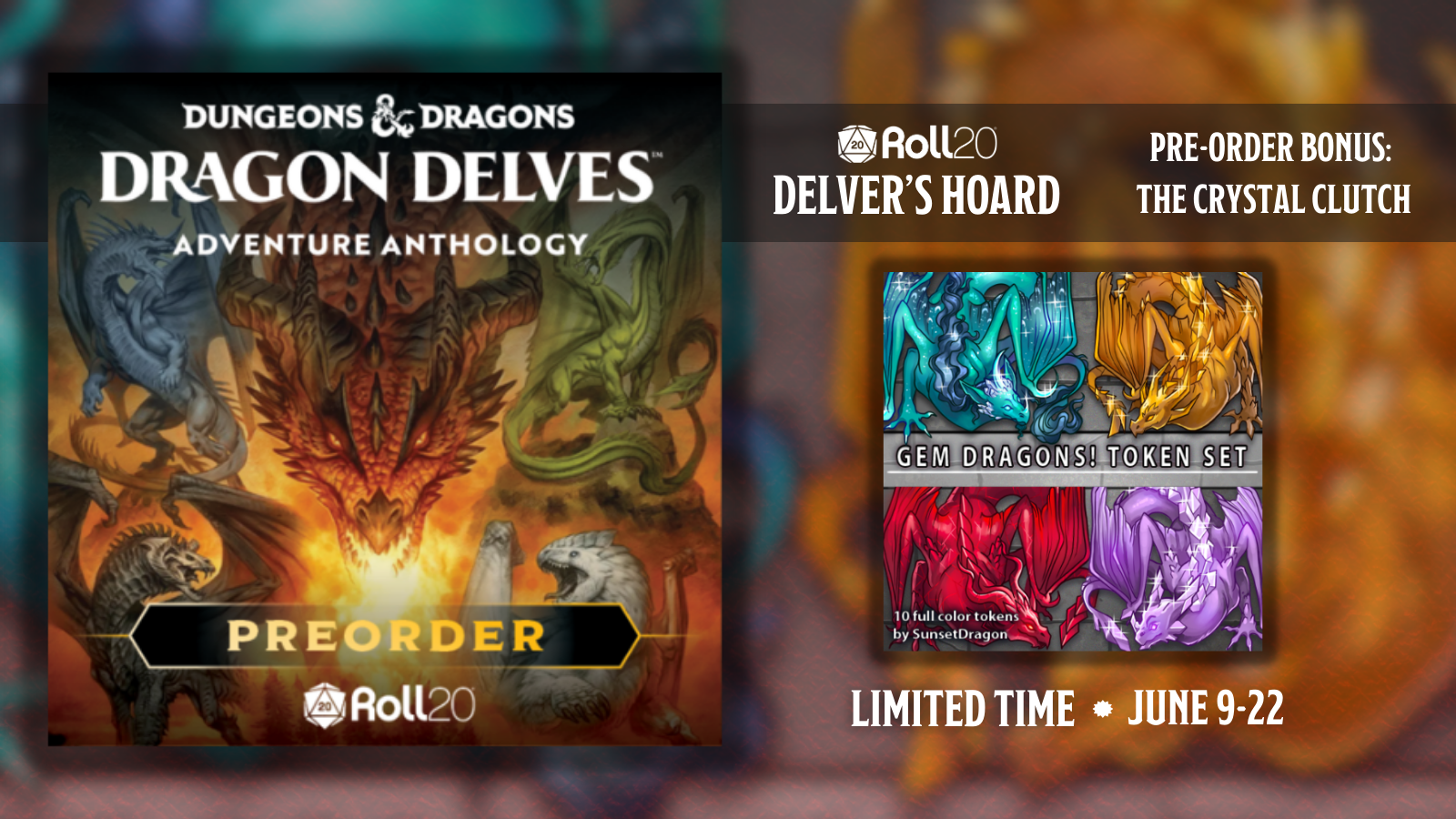 Pre-Order Dragon Delves & Get Roll20’s Gem Dragon Clutch Bonus