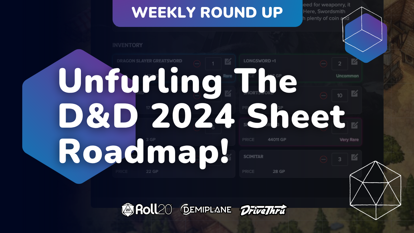 Weekly Roundup—Unfurling The New D&D 2024 Sheet Roadmap!