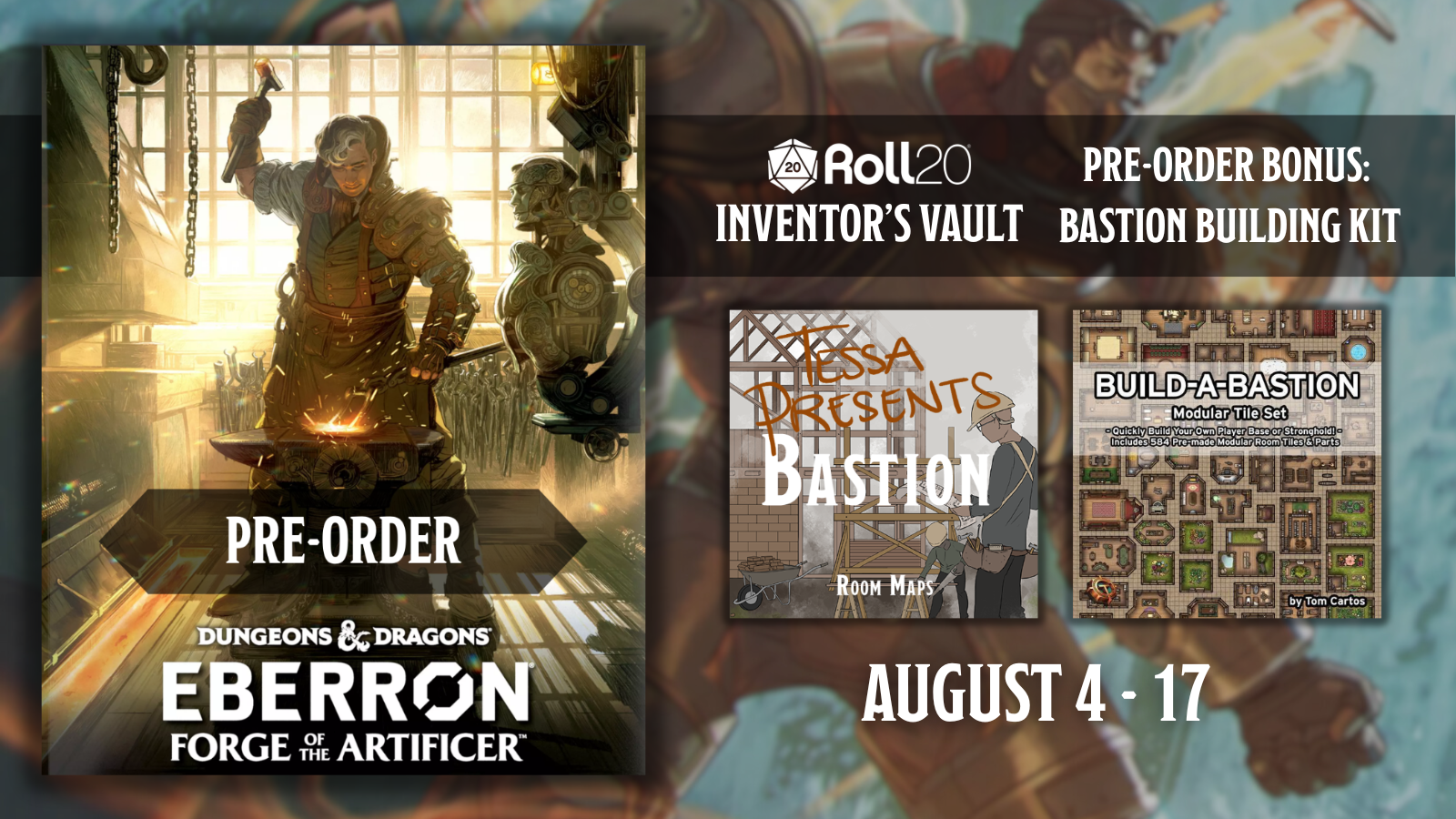 Pre-Order Eberron: Forge of the Artificer & Get Roll20’s Bastion Kit!