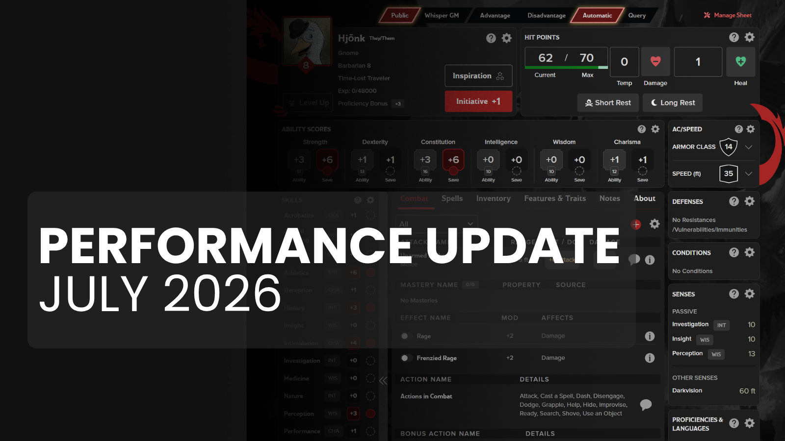 Performance Update – July 2026